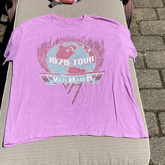 Van Halen Women's Pink Short Sleeve Tee - Picture 1 of 6